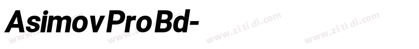 Asimov Pro Bd字体转换